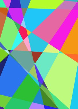 Geometrik soyutlama üretken sanat arkaplan çizimi