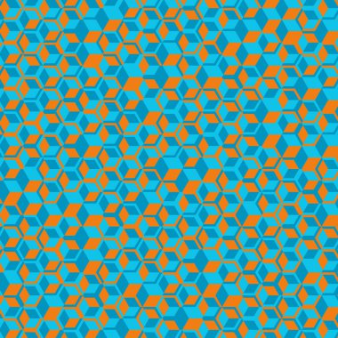  Altıgen Labirent deseni soyut illüstrasyon