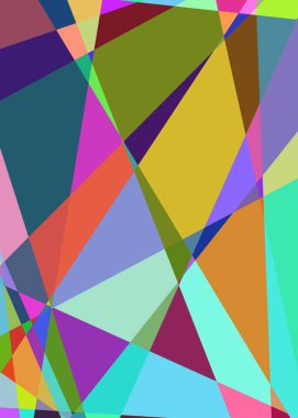 Geometrik soyutlama üretken sanat arkaplan çizimi