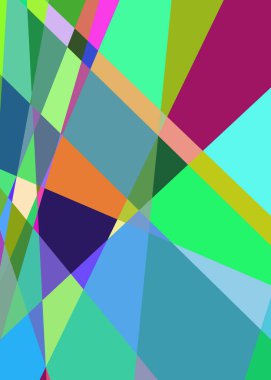 Geometrik soyutlama üretken sanat arkaplan çizimi