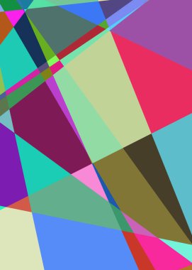 Geometrik soyutlama üretken sanat arkaplan çizimi