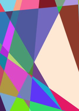 Geometrik soyutlama üretken sanat arkaplan çizimi