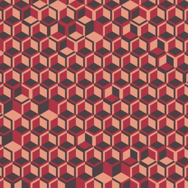  Altıgen Labirent deseni soyut illüstrasyon