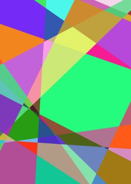 Geometrik soyutlama üretken sanat arkaplan çizimi