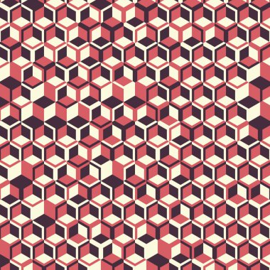  Altıgen Labirent deseni soyut illüstrasyon