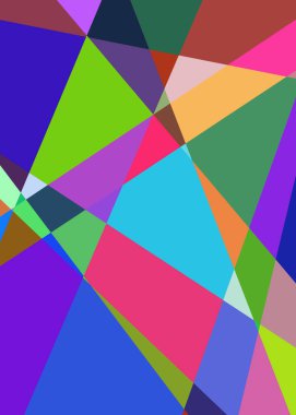 Geometrik soyutlama üretken sanat arkaplan çizimi