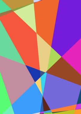 Geometrik soyutlama üretken sanat arkaplan çizimi