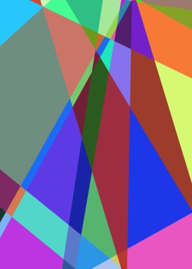 Geometrik soyutlama üretken sanat arkaplan çizimi