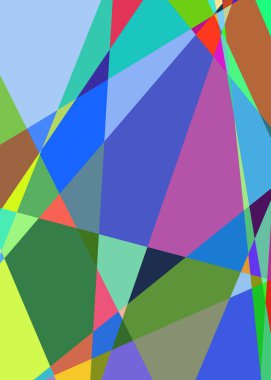 Geometrik soyutlama üretken sanat arkaplan çizimi