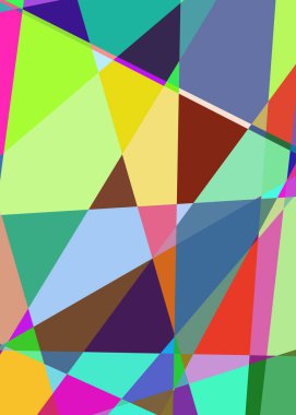 Geometrik soyutlama üretken sanat arkaplan çizimi