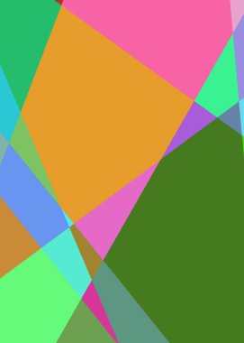 Geometrik soyutlama üretken sanat arkaplan çizimi