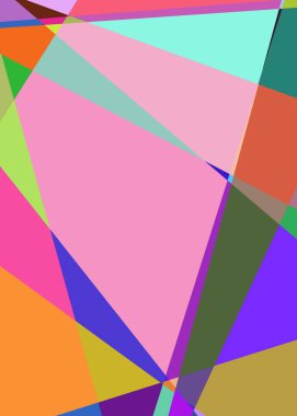 Geometrik soyutlama üretken sanat arkaplan çizimi