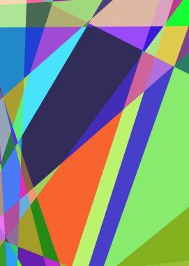 Geometrik soyutlama üretken sanat arkaplan çizimi