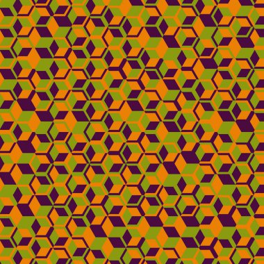  Altıgen Labirent deseni soyut illüstrasyon