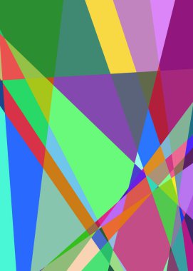 Geometrik soyutlama üretken sanat arkaplan çizimi