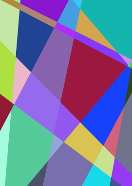 Geometrik soyutlama üretken sanat arkaplan çizimi