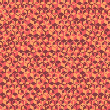  Altıgen Labirent deseni soyut illüstrasyon