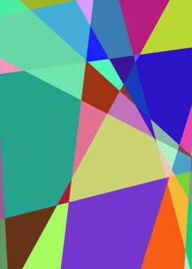 Geometrik soyutlama üretken sanat arkaplan çizimi