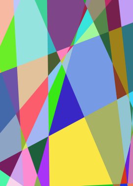 Geometrik soyutlama üretken sanat arkaplan çizimi