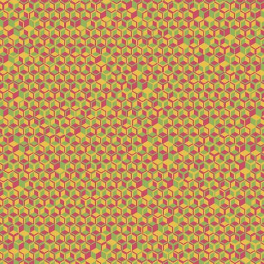  Altıgen Labirent deseni soyut illüstrasyon