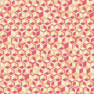  Altıgen Labirent deseni soyut illüstrasyon