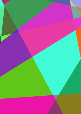 Geometrik soyutlama üretken sanat arkaplan çizimi