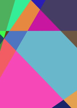 Geometrik soyutlama üretken sanat arkaplan çizimi