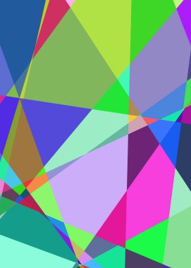 Geometrik soyutlama üretken sanat arkaplan çizimi