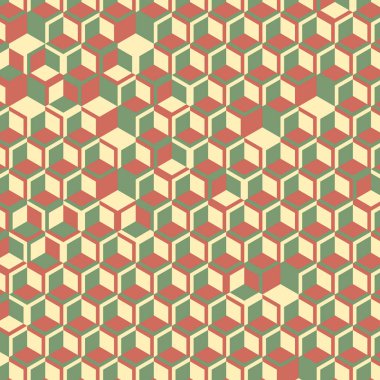  Altıgen Labirent deseni soyut illüstrasyon