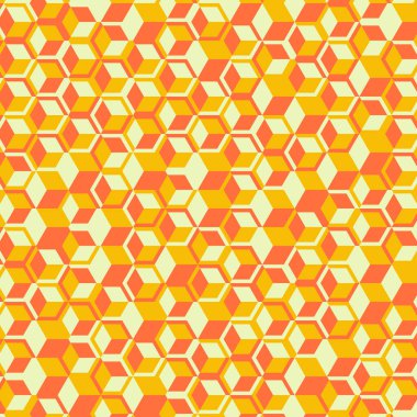  Altıgen Labirent deseni soyut illüstrasyon