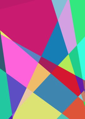 Geometrik soyutlama üretken sanat arkaplan çizimi