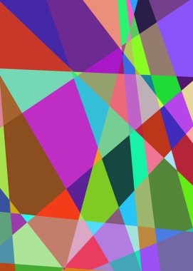 Geometrik soyutlama üretken sanat arkaplan çizimi