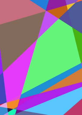 Geometrik soyutlama üretken sanat arkaplan çizimi