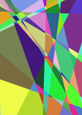 Geometrik soyutlama üretken sanat arkaplan çizimi