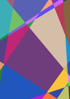 Geometrik soyutlama üretken sanat arkaplan çizimi