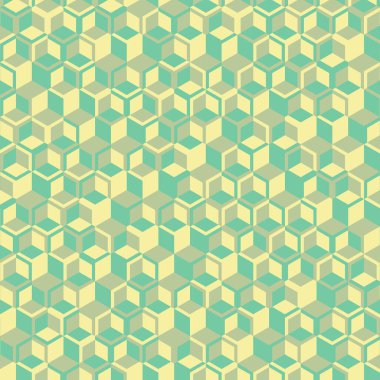  Altıgen Labirent deseni soyut illüstrasyon