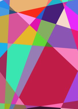 Geometrik soyutlama üretken sanat arkaplan çizimi