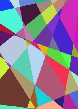 Geometrik soyutlama üretken sanat arkaplan çizimi