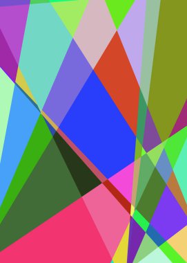 Geometrik soyutlama üretken sanat arkaplan çizimi