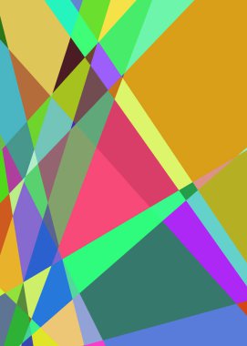 Geometrik soyutlama üretken sanat arkaplan çizimi