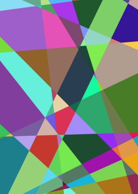 Geometrik soyutlama üretken sanat arkaplan çizimi