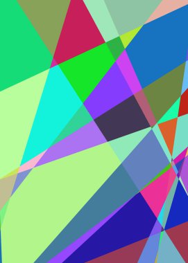 Geometrik soyutlama üretken sanat arkaplan çizimi