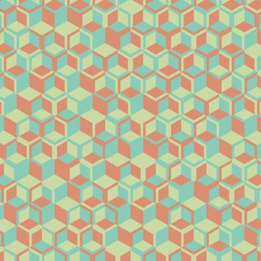  Altıgen Labirent deseni soyut illüstrasyon