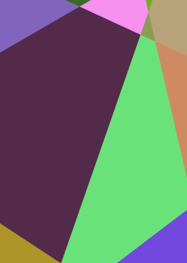 Geometrik soyutlama üretken sanat arkaplan çizimi