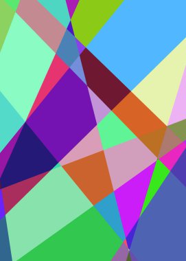 Geometrik soyutlama üretken sanat arkaplan çizimi