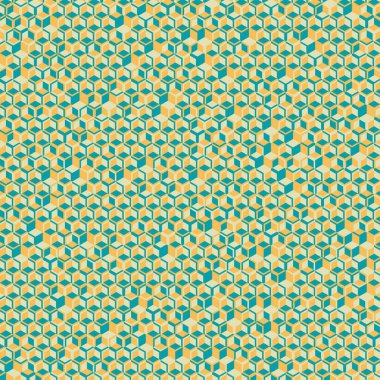  Altıgen Labirent deseni soyut illüstrasyon