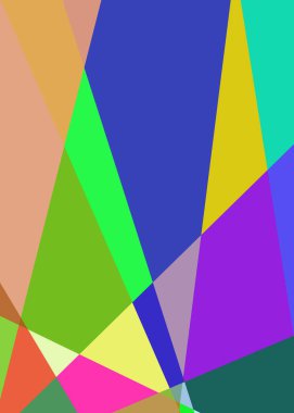 Geometrik soyutlama üretken sanat arkaplan çizimi