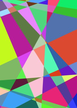 Geometrik soyutlama üretken sanat arkaplan çizimi