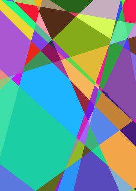 Geometrik soyutlama üretken sanat arkaplan çizimi