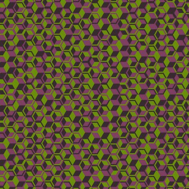  Altıgen Labirent deseni soyut illüstrasyon